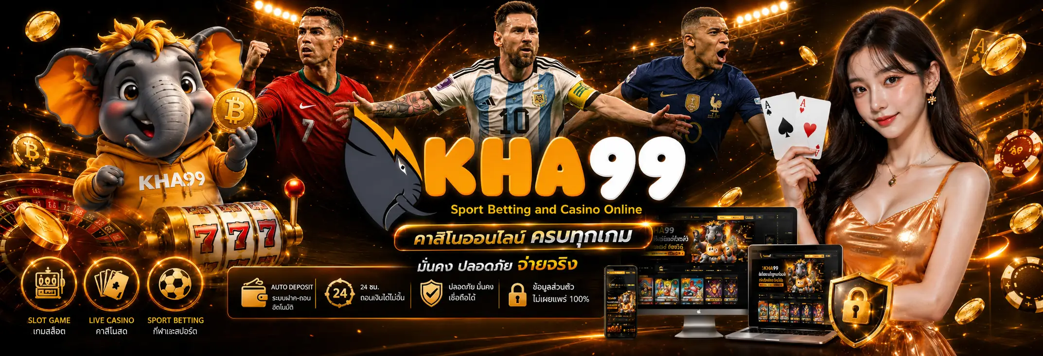 KHA99 เว็บเกมออนไลน์รวมสล็อต คาสิโนสด และระบบฝากถอนอัตโนมัติ